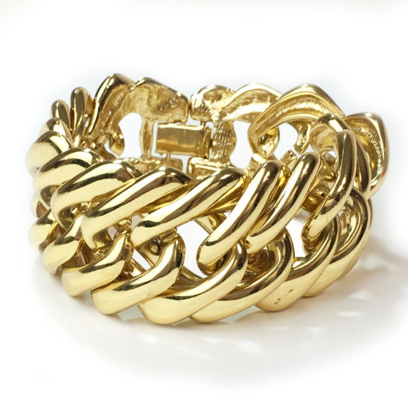 Buy Vintage Yves Saint Laurent YSL Gold Metal Heart Bracelet Online in  India - Etsy