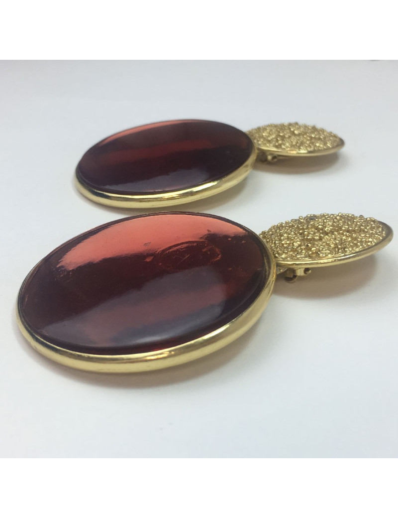 Boucles d'oreilles Clips YVES SAINT LAURENT vintage