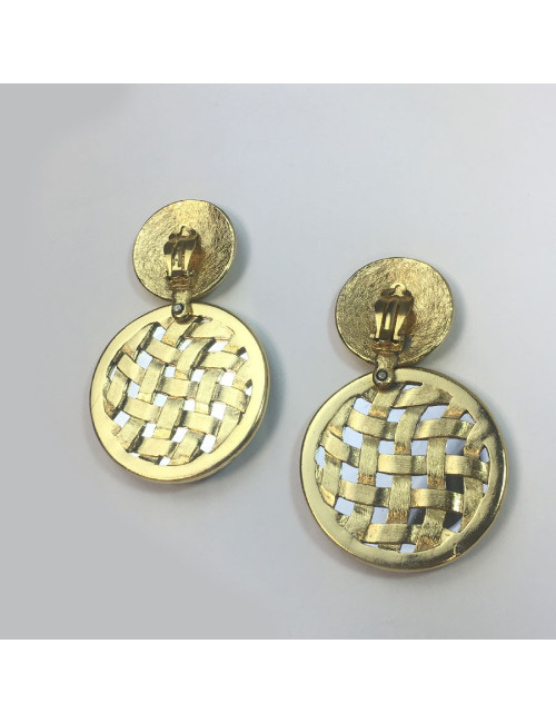 Boucles d'oreilles Clips YVES SAINT LAURENT vintage