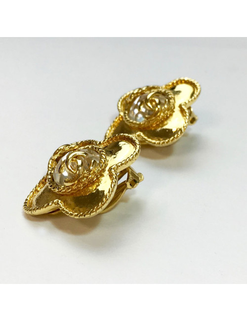 Boucles d'oreilles clips CHANEL vintage