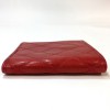 Portefeuille CHANEL en cuir d'agneau matelassé rouge Vintage