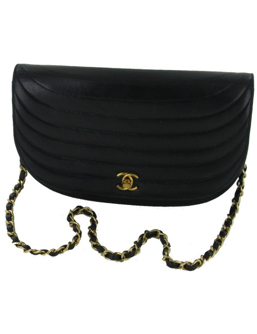 sac CHANEL cuir bleu
