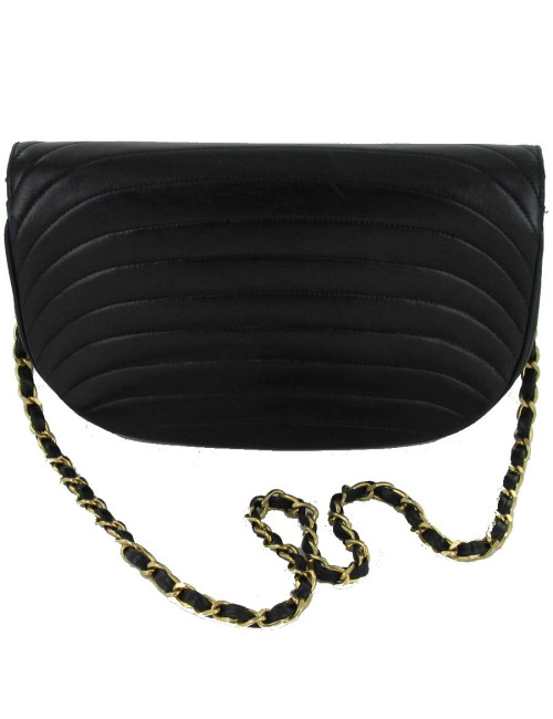 sac CHANEL cuir bleu