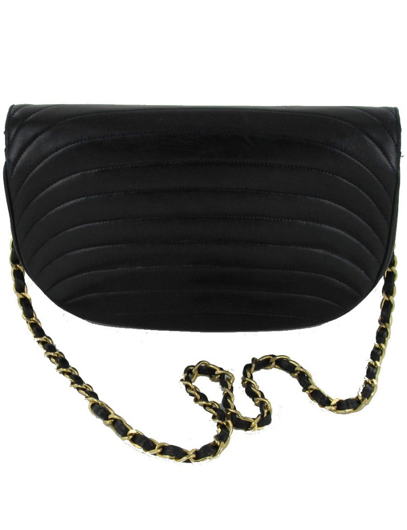 Sac CHANEL en cuir bleu