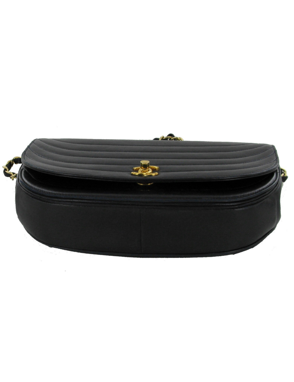 Sac CHANEL en cuir bleu