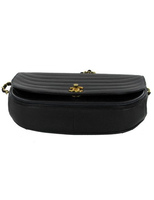 sac CHANEL cuir bleu