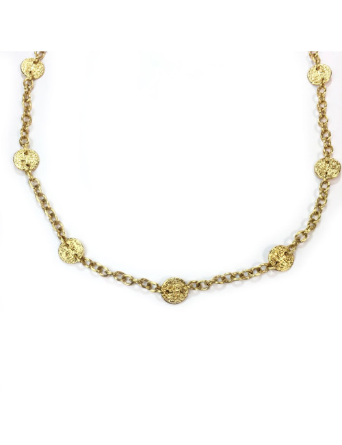 Sautoir CHANEL vintage métal doré