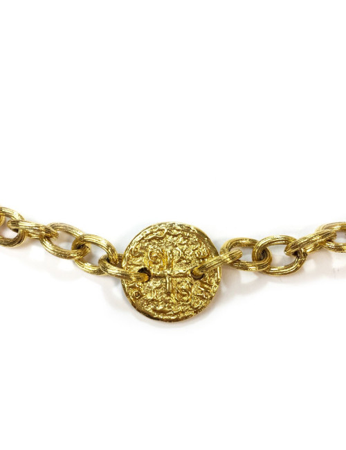 Sautoir CHANEL vintage métal doré