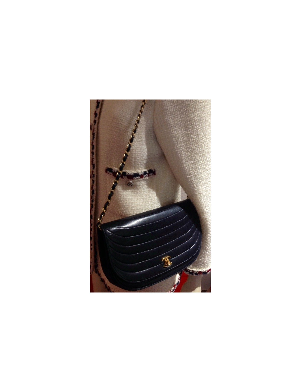 sac CHANEL cuir bleu