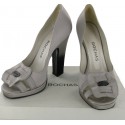 Compensated pumps ROCHAS grey satin T37