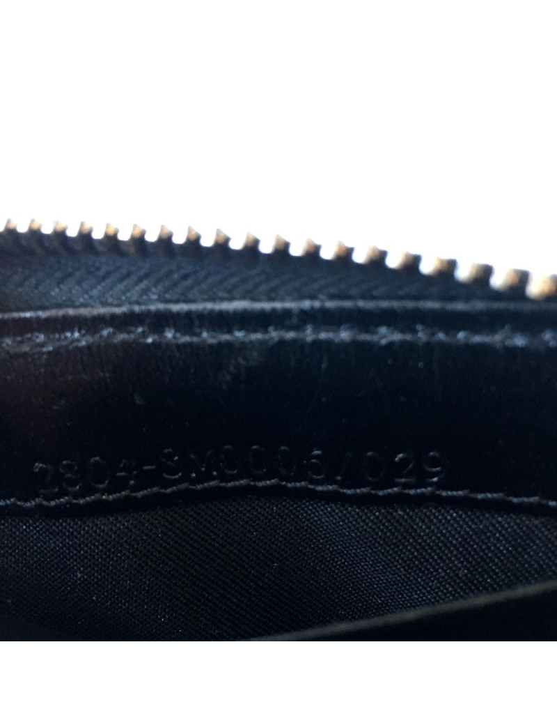 Porte monnaie FENDI toile noire