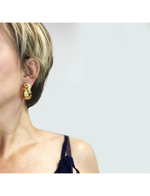 Boucles d'oreille clips YSL SAINT LAURENT