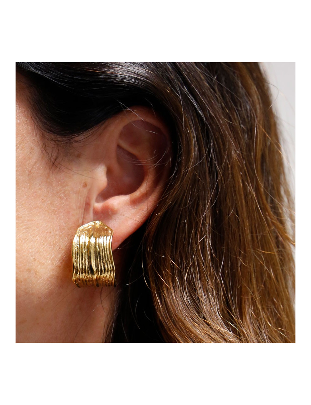 Boucles d'oreille clips YSL SAINT LAURENT Vintage