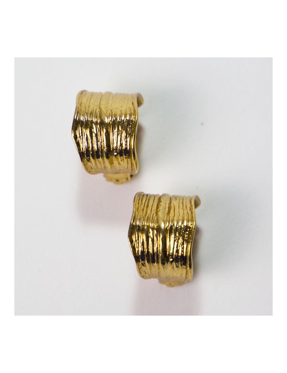 Boucles d'oreille clips YSL SAINT LAURENT Vintage