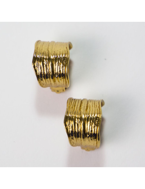 Boucles d'oreille clips YSL SAINT LAURENT Vintage