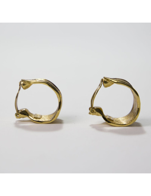 Boucles d'oreille clips YSL SAINT LAURENT Vintage