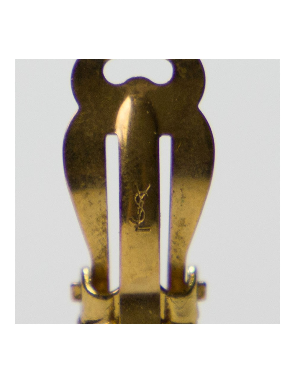 Boucles d'oreille clips YSL SAINT LAURENT Vintage