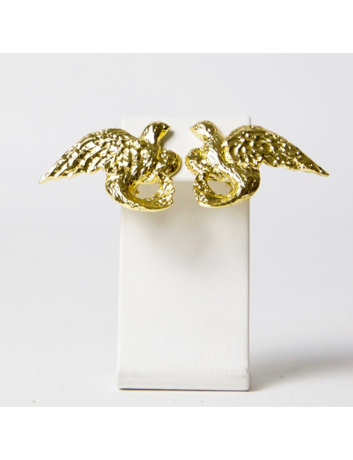  Boucles d'oreille clips  YSL  SAINT LAURENT Vintage