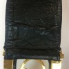 CHANEL Vintage belt in black leather size 65