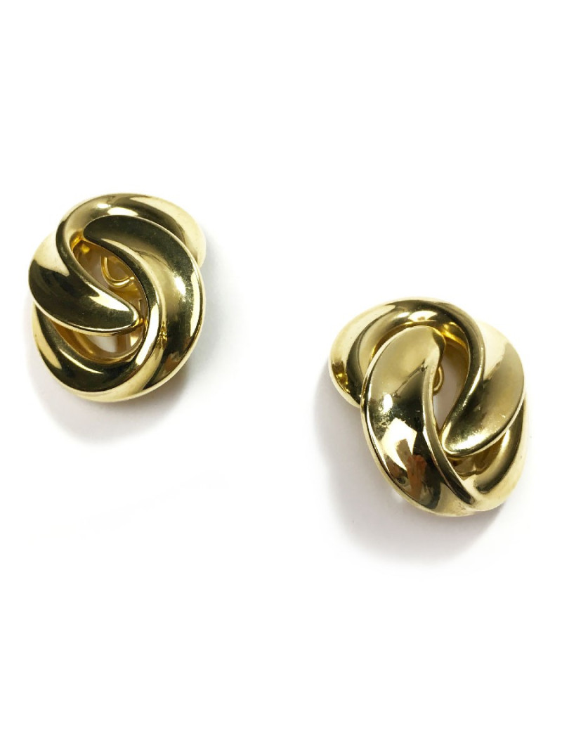 Boucles d'oreille clips CHRISTIAN DIOR dorés vintage