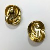 Boucles d'oreille clips CHRISTIAN DIOR dorés vintage