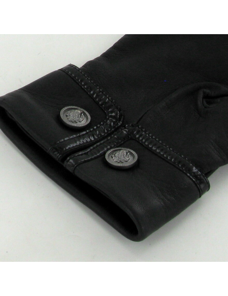 Mitaines CHANEL en cuir d'agneau noir T.7