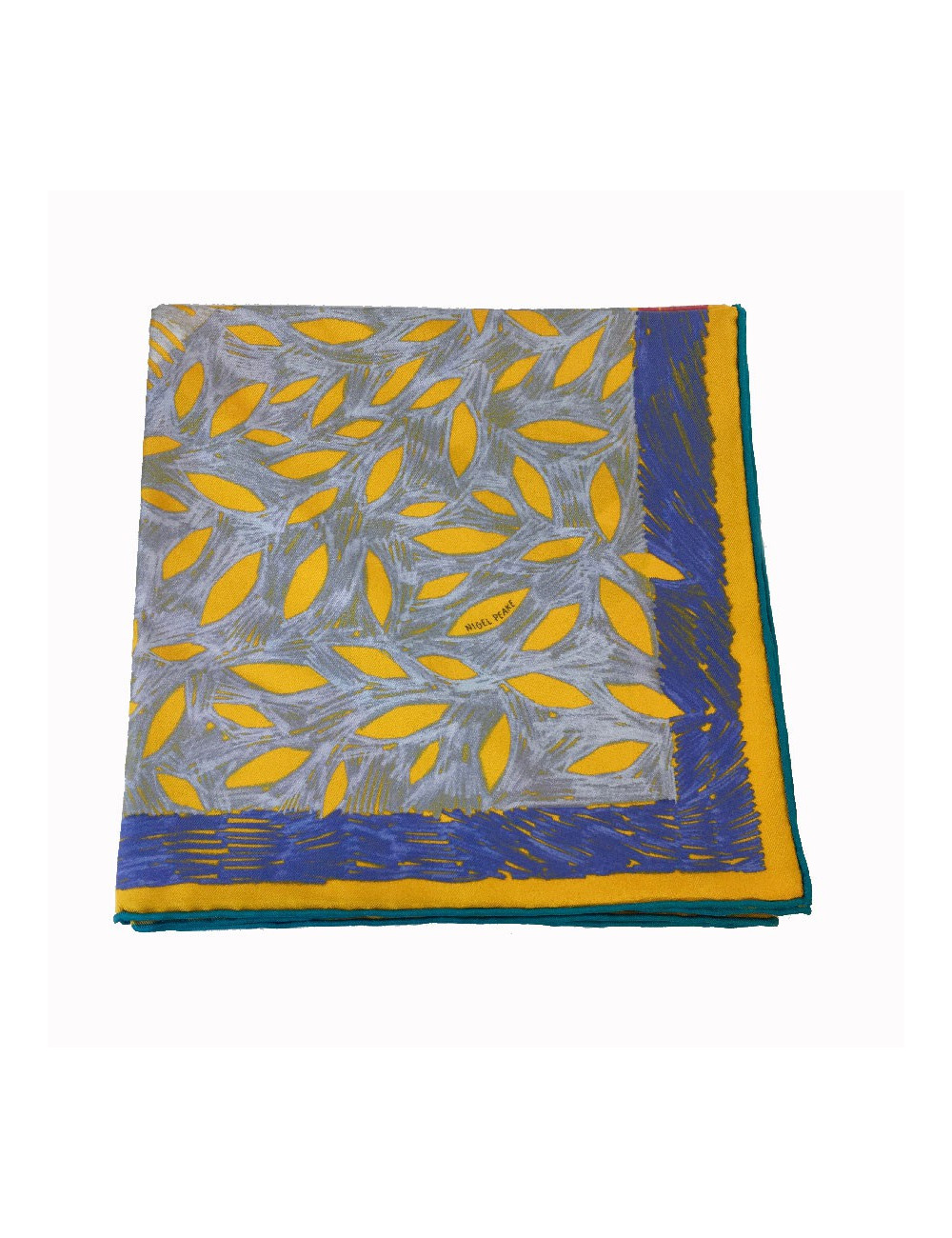 PRIX D'ACHAT Carré HERMES " Chacun fait son nid" en soie jaune d'or, vert et rouge