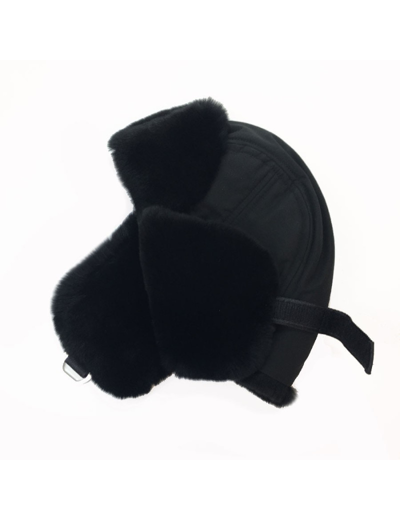 Cache col CHANEL en mohair et laine noir et camélias blancs