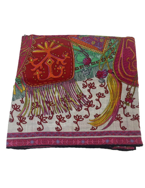 Châle HERMES en cachemire et soie