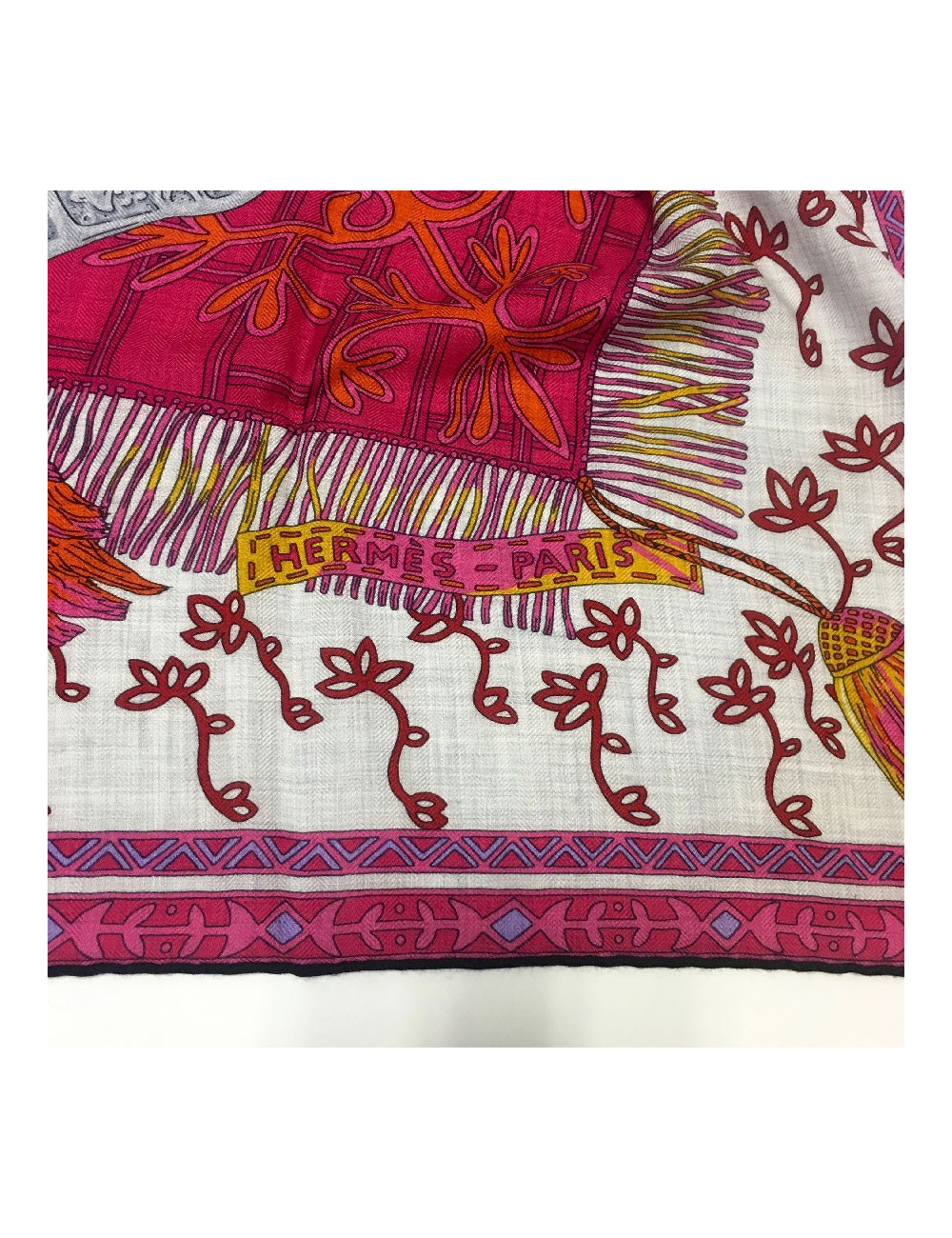 HERMES shawl 'Cavaliers du Caucase' in cashmere and silk