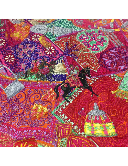 HERMES shawl 'Cavaliers du Caucase' in cashmere and silk