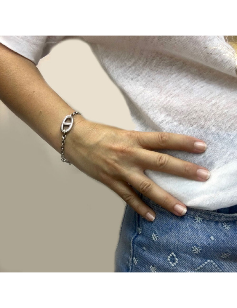 Bracelet Farandole HERMES en argent