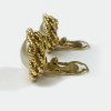 CHANEL vintage clip-on earrings in gilt metal