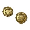 Boucles d'oreille clips CHANEL vintage en métal doré et perle
