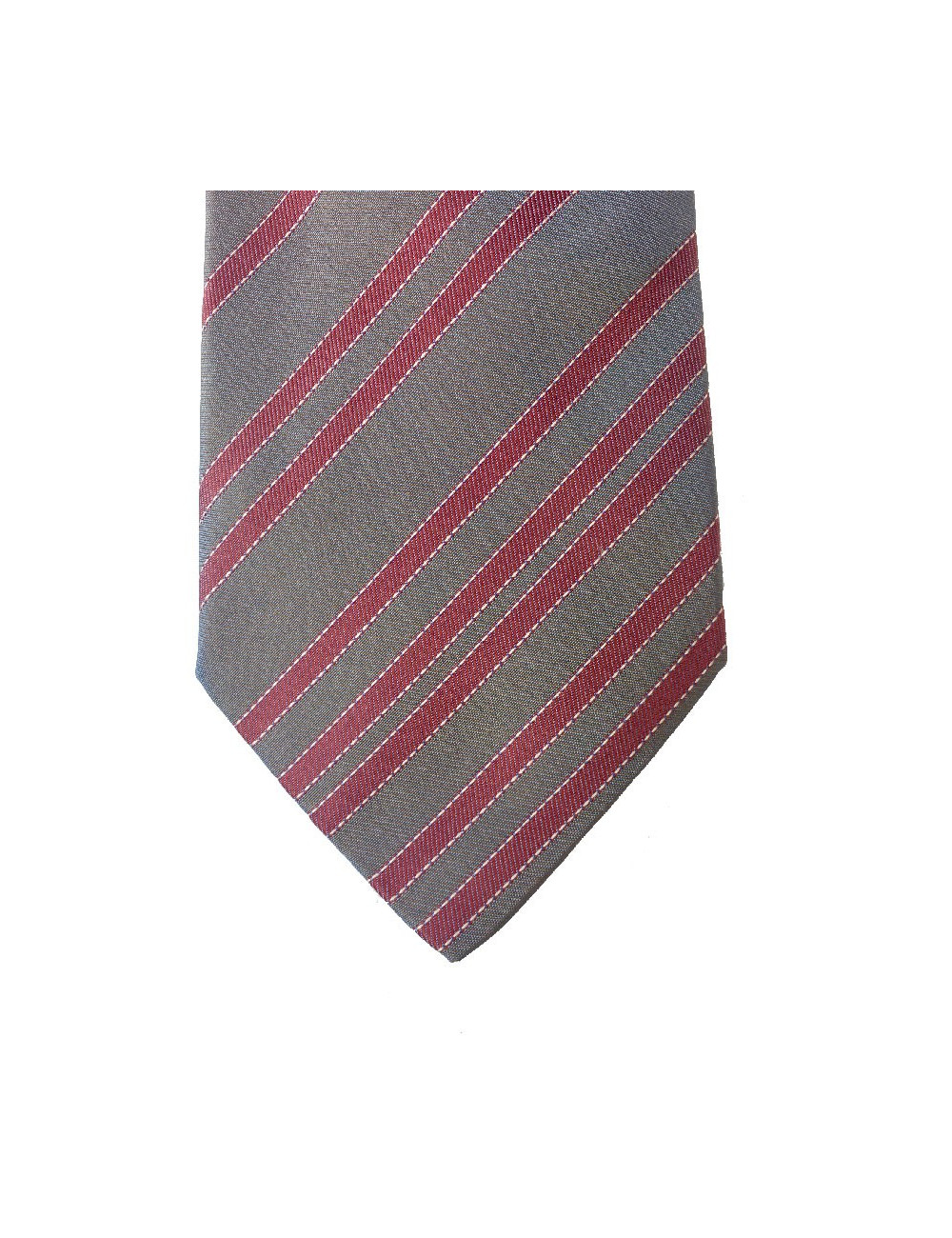 Cravate HERMES soie bleue et rouge