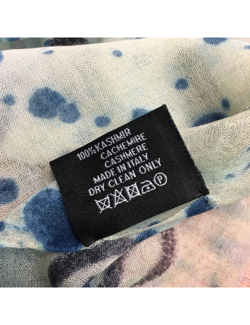 Châle CHANEL en cachemire imprimés