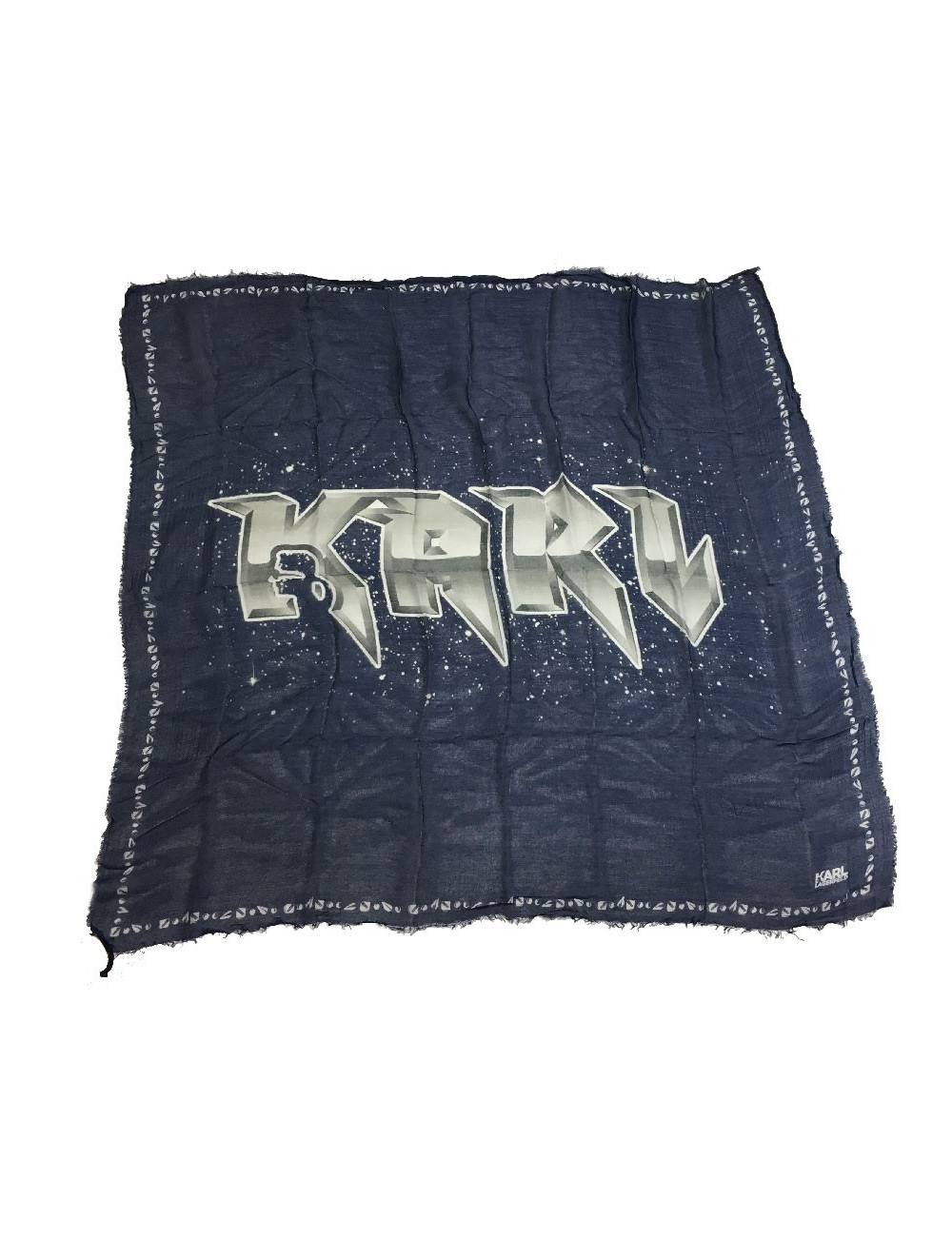 Echarpe KARL LAGERFELD bleu et blanc