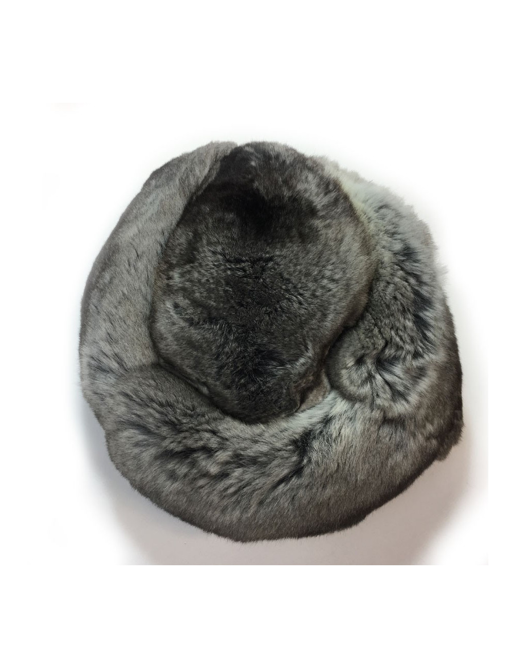 Chapka "Bob" AGNES GERCAUL T 54 en fourrure grise