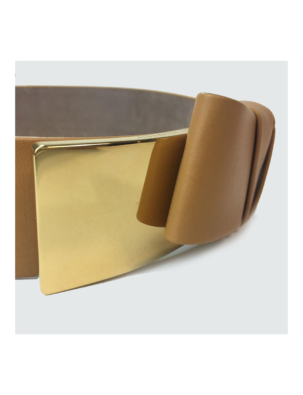 Ceinture T 75  ALEXENDER Mc QUEEN cuir beige moyen