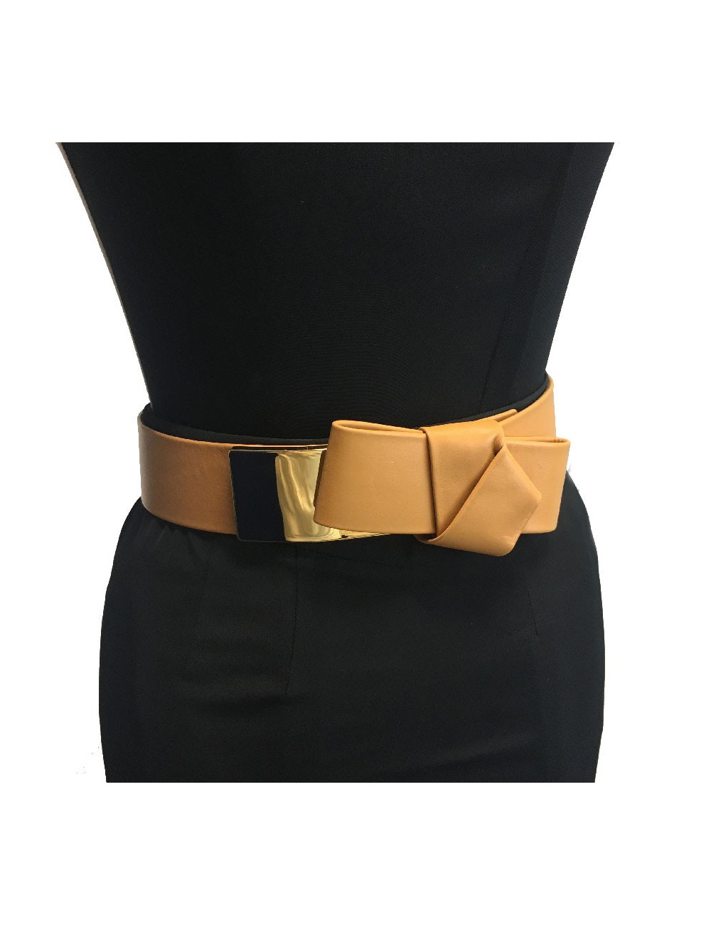 Ceinture T 75  ALEXENDER Mc QUEEN cuir beige moyen