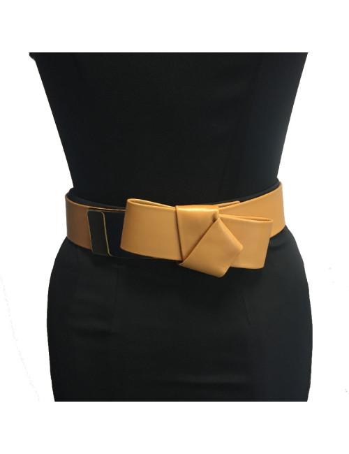 Ceinture T 75  ALEXENDER Mc QUEEN cuir beige moyen