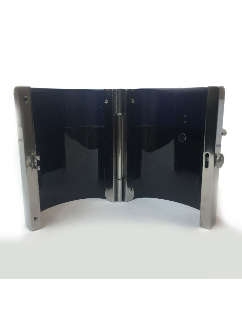 Manchette CHANEL bleu et noire et strass