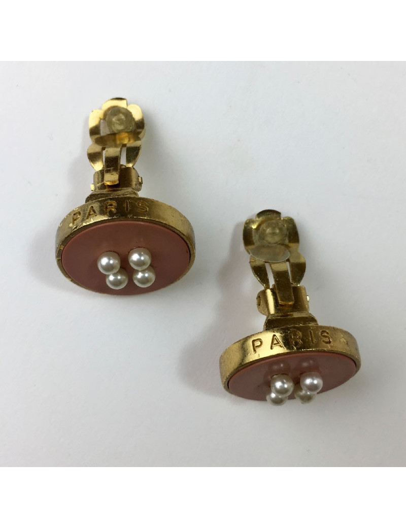 Boucles d'oreille clips CHANEL Vintage