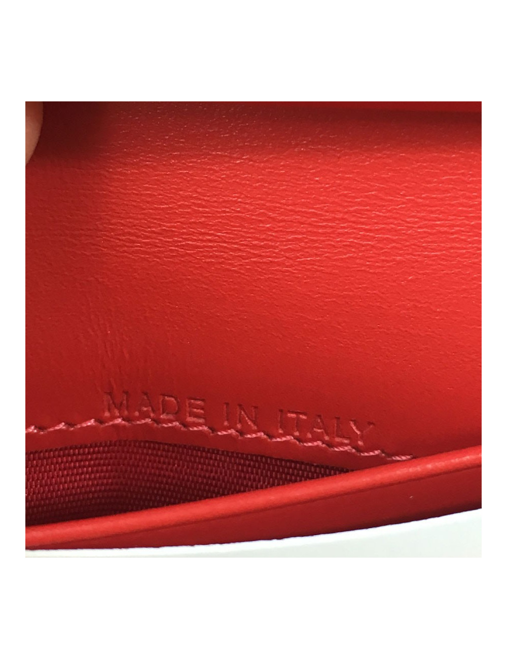 Portefeuille CHRISTIAN LOUBOUTIN en cuir rouge motif léopard