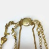Collier YVES SAINT LAURENT vintage multi rangs de chaines dorées et perles
