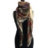 YVES SAINT LAURENT Vintage shawl in multicolored cotton with threads