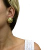 Boucles d'oreille clips CHRISTIAN DIOR vintage dorés
