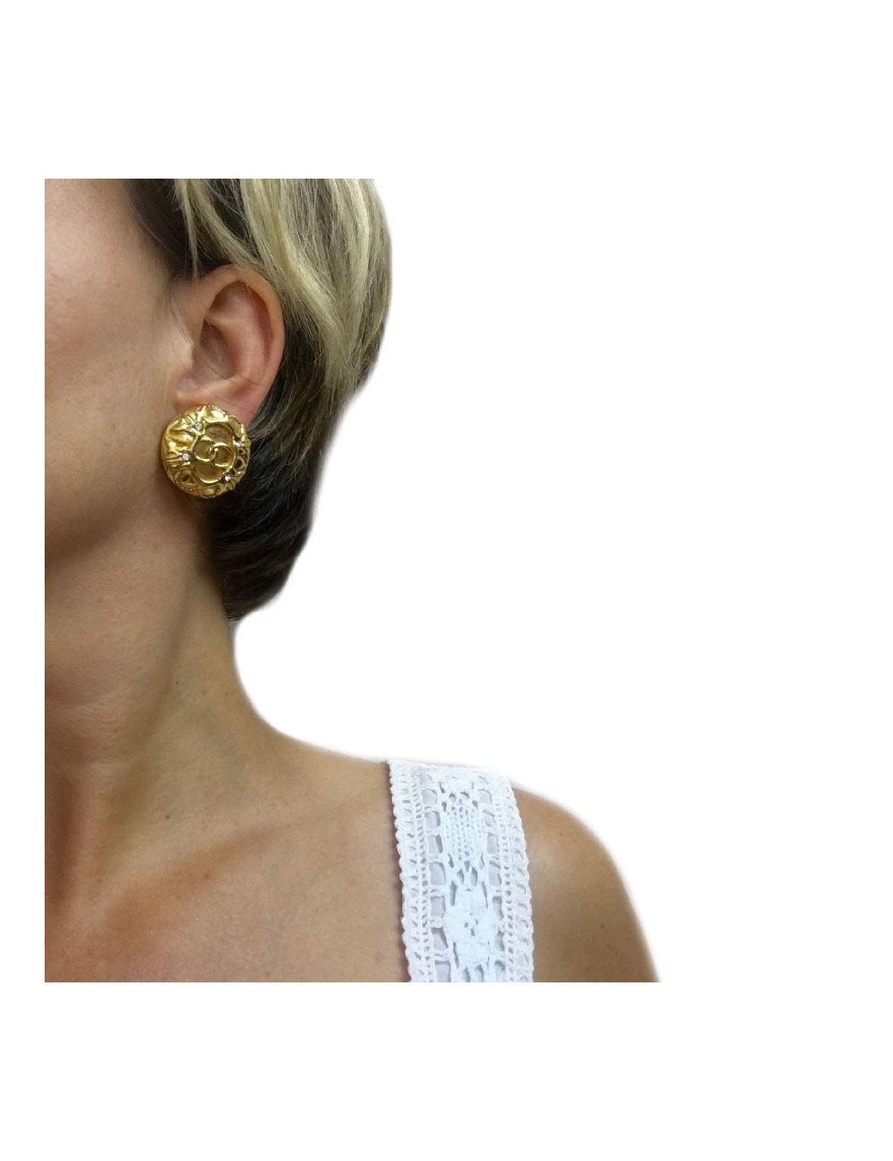 Boucles d'oreille clips CHANEL Vintage