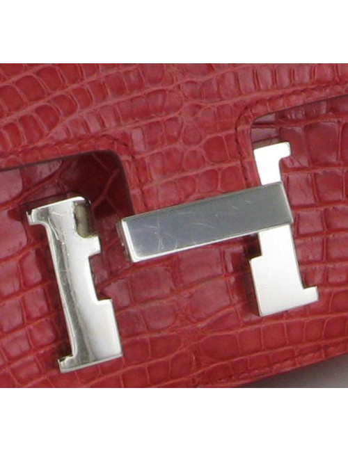 Constance HERMES alligator bougainvilliers