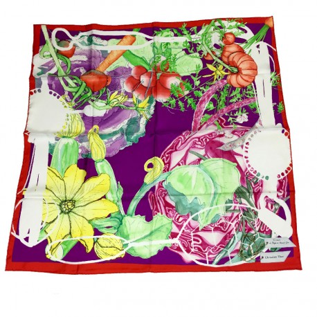 CHRISTIAN DIOR scarf 'le potage de Monsieur Dior' in multicolored silk